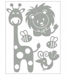 Reflexní nažehlovací motivy - žirafa